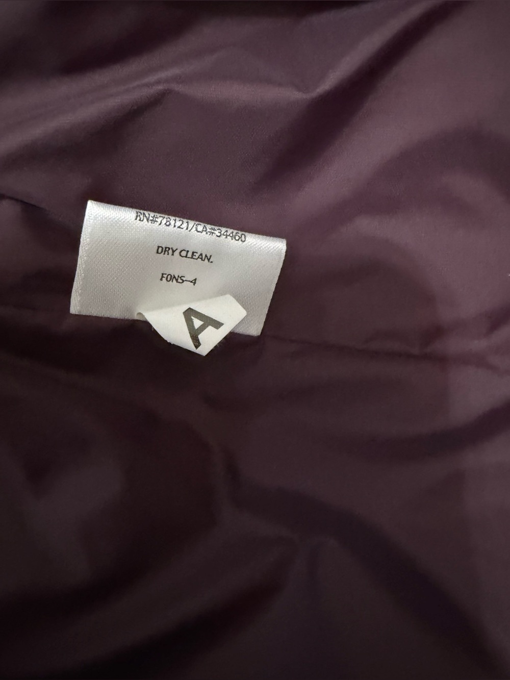 Eileen Fisher Hooded Down Puffer Vest Dark Plum Purple Medium - Picture 9 of 9
